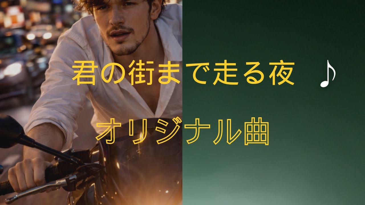 君の街まで走る夜 ♪ Riding Through the Night to Your Town ♪  オリジナル曲　
