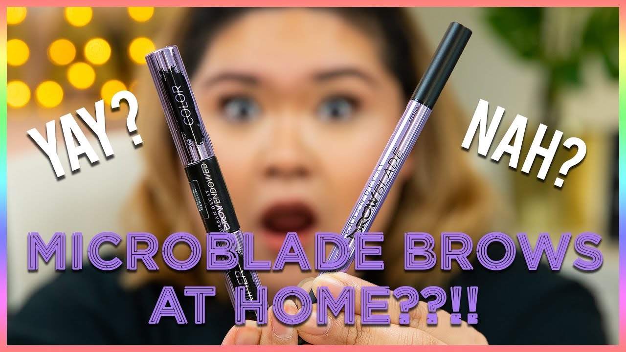 MICROBLADE BROWS AT HOME? NEW FROM URBAN DECAY! || JUST CHAB