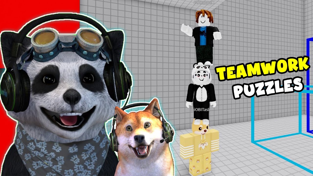 TRIO KOCAK MENCOBA TEKA TEKI KERJA TIM!!! - Roblox Teka teki Kerja Tim #1