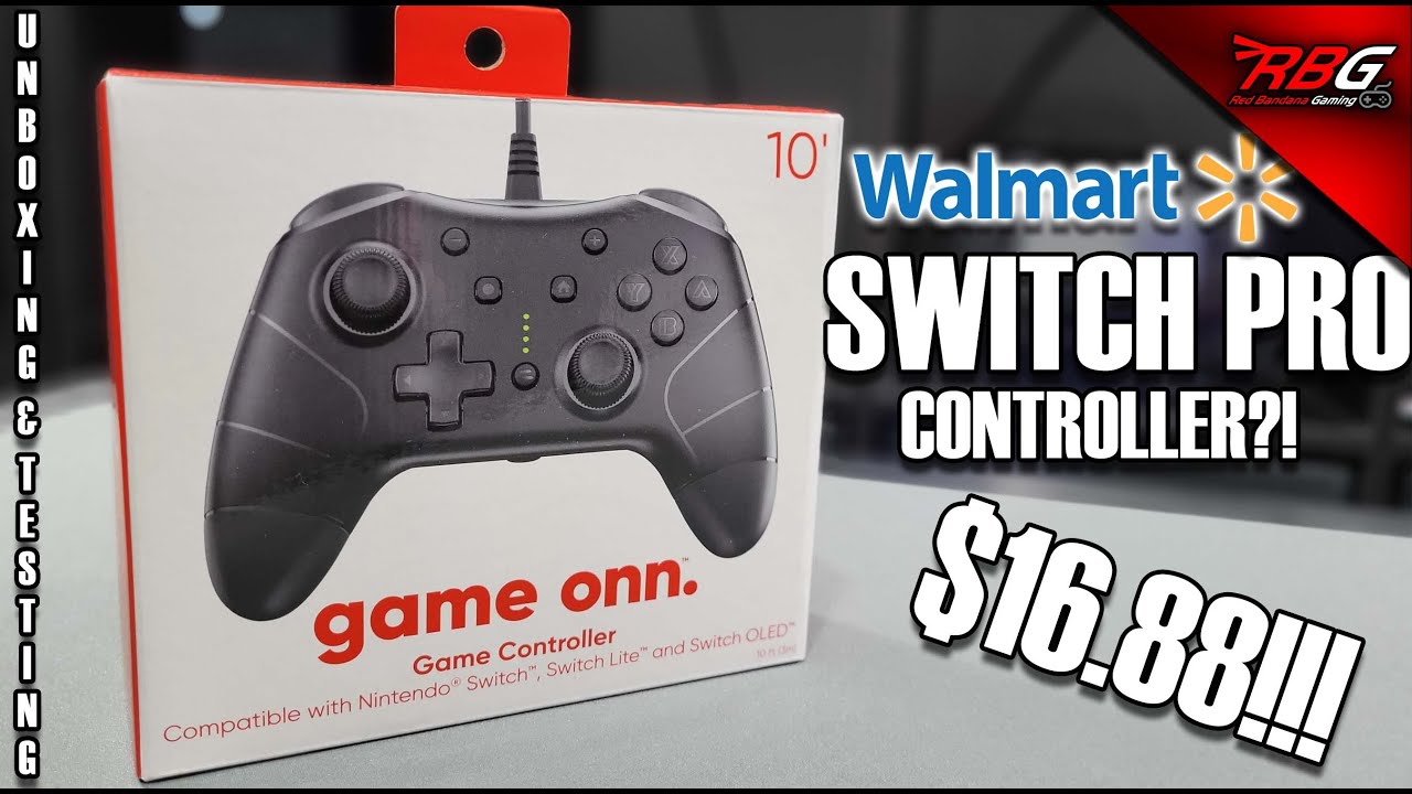Walmart's $16.88 Nintendo Switch Pro Controller? Unboxing & Testing Game Onn. Wired Controller