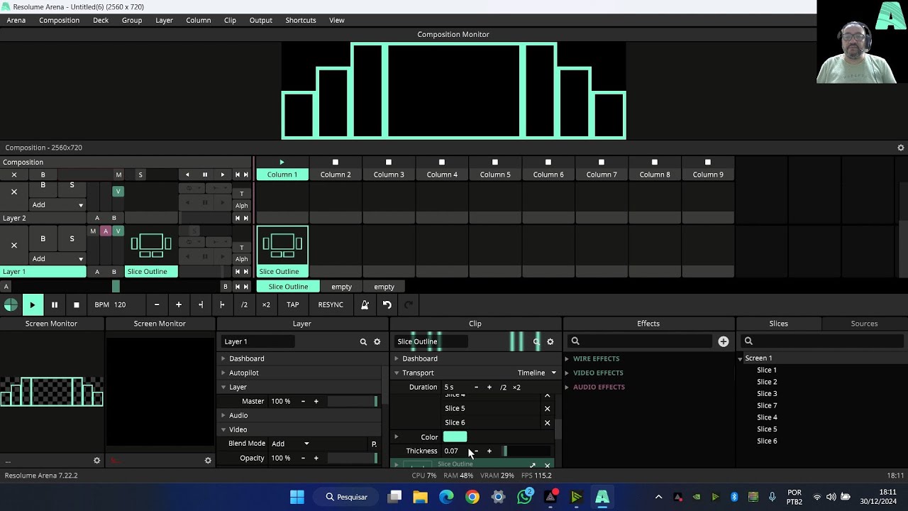 SLICE OUTLINE RESOLUME ARENA