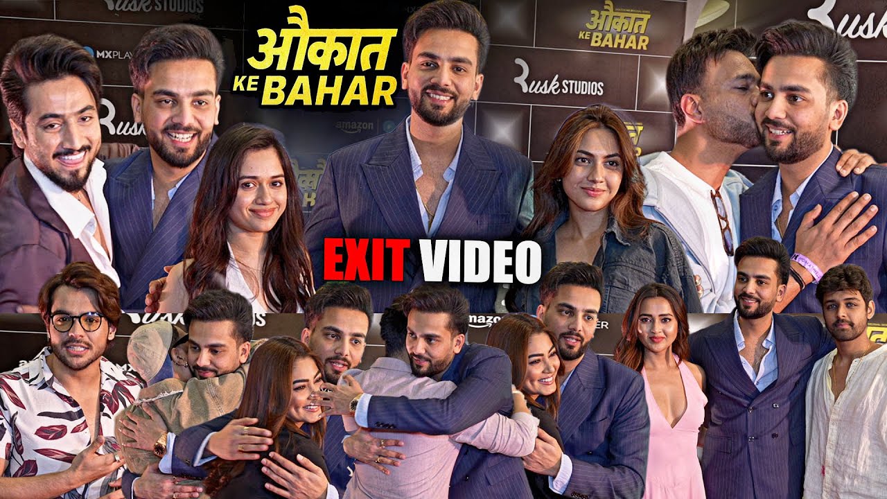 Celebrities Exit - Aukaat ke Bahar Screening | Elvish Meet Faisu,Eisha,Jannt,Ashish,Reem,Sana,Anjali