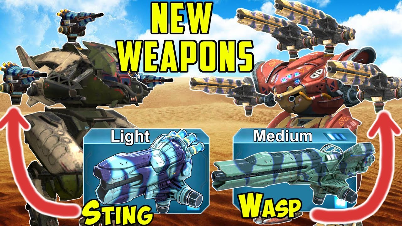 New Corrosion Weapons Sting & Wasp Gameplay - War Robots Test Server WR