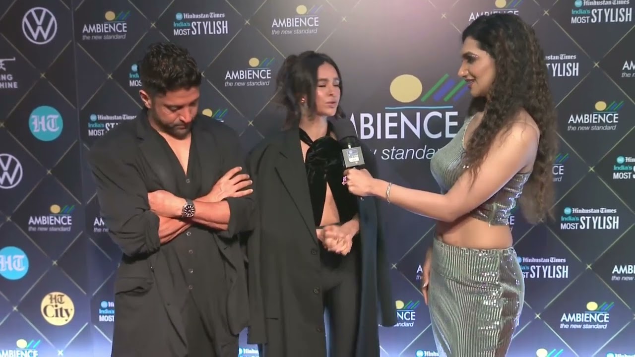 Watch the Chic Couple Farhan Akhtar & Shibani Dandekar at the Ambience lounge