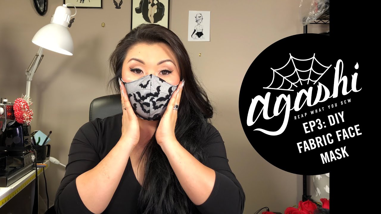 Sewing Tutorial - DIY Fabric Face Mask with Filter Pocket and Nose Wire