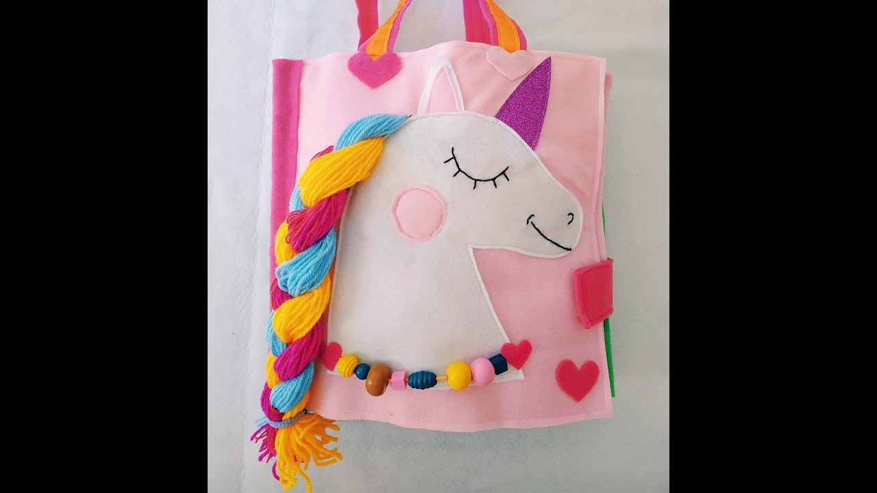 Unicorn quiet book rodidees