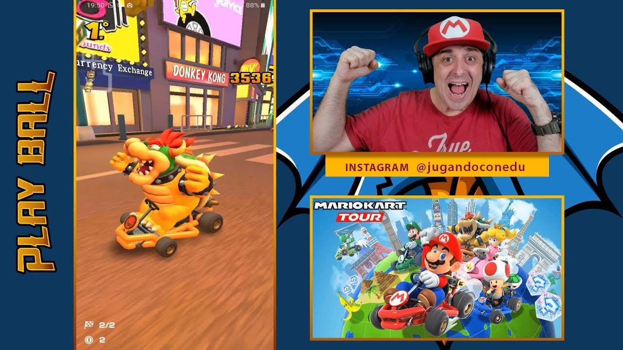 Bowser y yo Campeones! JaJaJa MARIO KART TOUR. Juego de móvil en español
