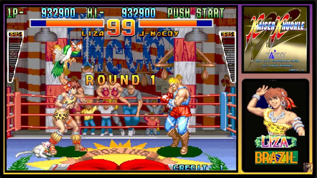 KAISER KNUCKLE / DAN-KU-GA - 【 ARCADE - 1994 】- 💥LIZA💥 GAMEPLAY COMPLETA