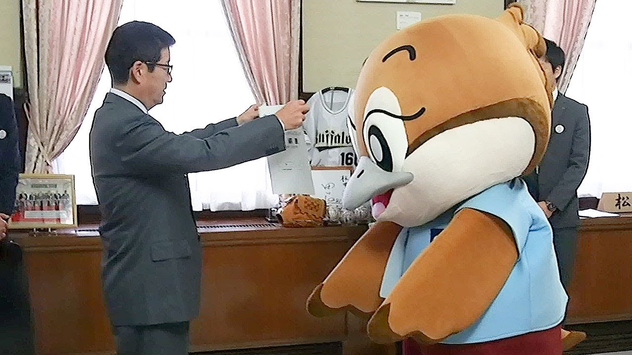 もずやん目標達成ならず　大阪府知事から今年の成績表