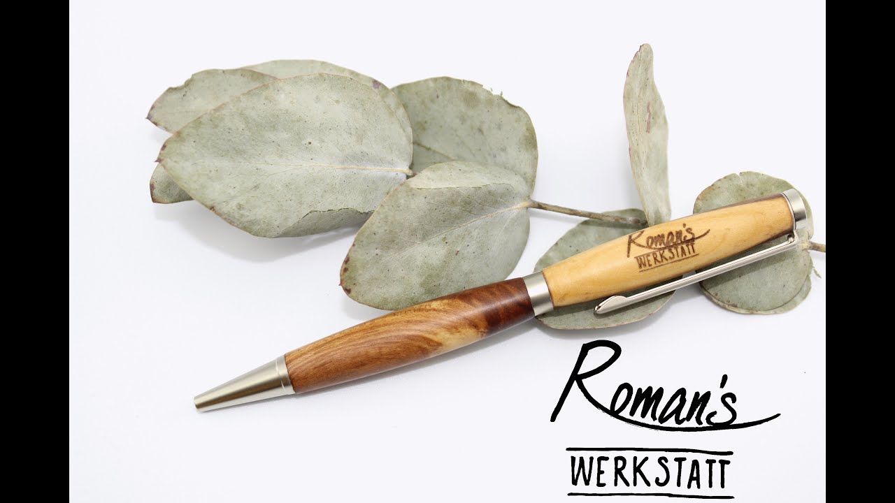 Holz Kugelschreiber drechseln in Roman´s Werkstatt