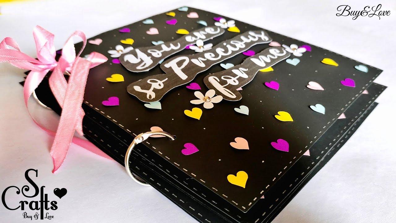 Scrapbook - Precious 💜 | Special anniversary scrapbook ideas | birthday scrapbook ideas | S Crafts