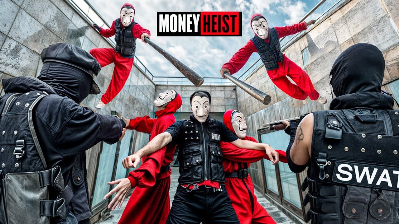 PARKOUR VS MONEY HEIST! 6 | No ESCAPE for POLICE, BAD GUYS close in (BELLA CIAO REMIX) | Epic POV