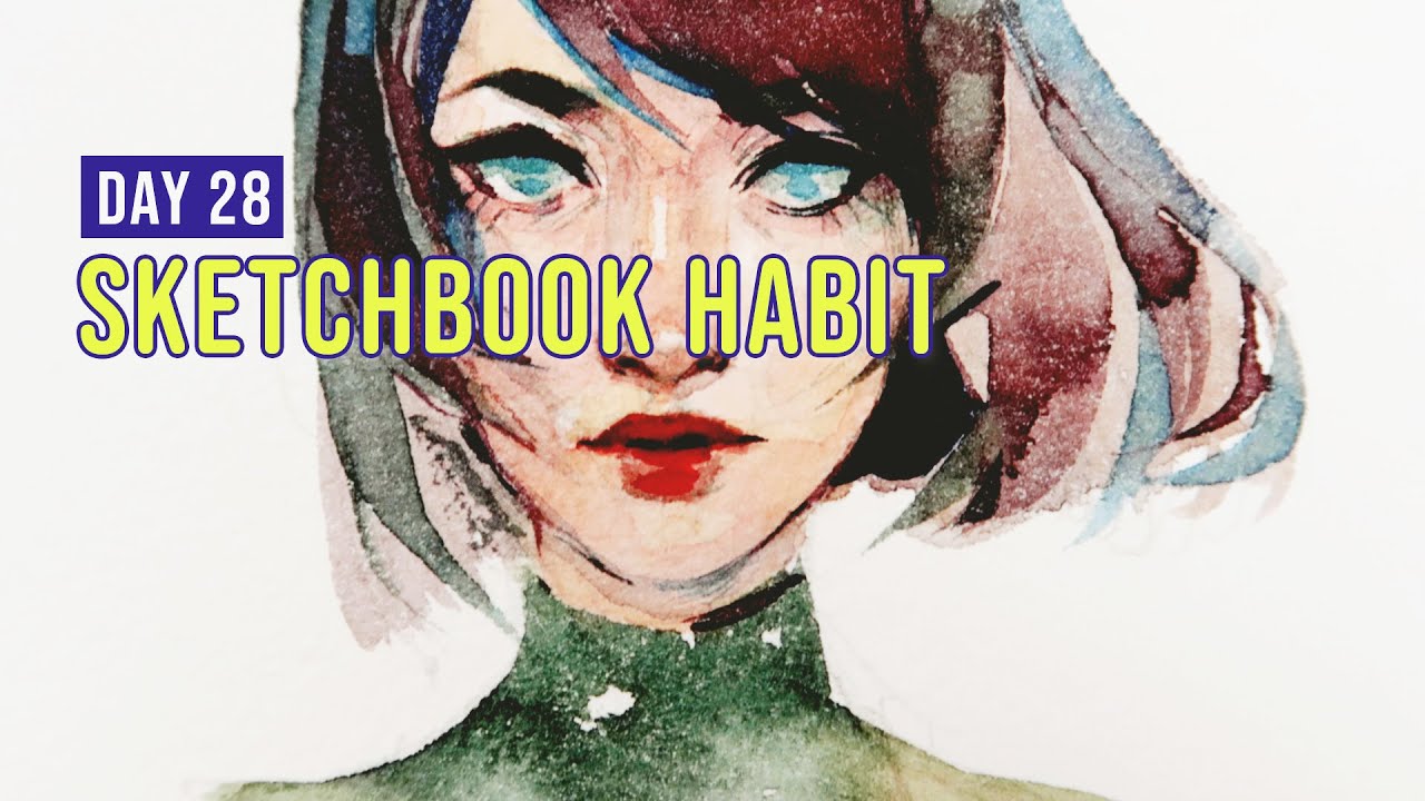 Denise's Earth Friendly Da Vinci Watercolor Palette | Sketchbook Habit Day 28
