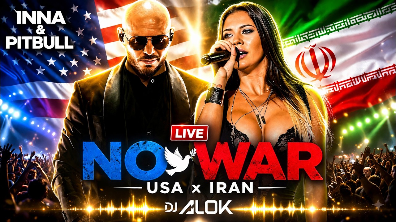 Inna & Pitbull - No War (USA x Iran) Dj Alok (Live)  Official Music Video 4K