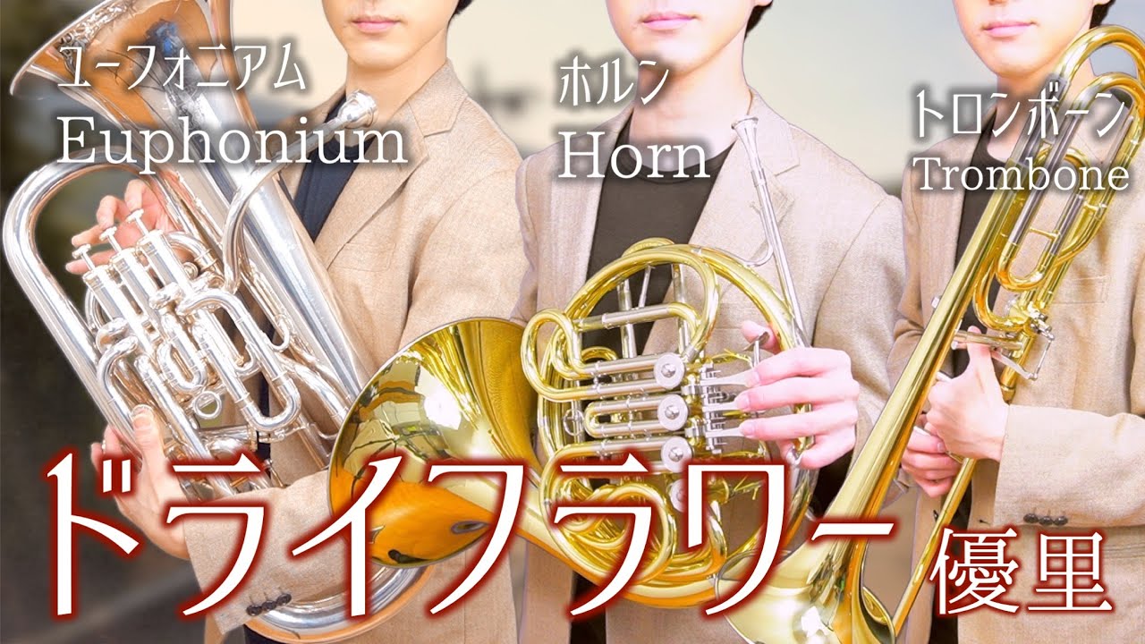 ドライフラワー/優里【ﾕｰﾌｫﾆｱﾑ･ﾎﾙﾝ･ﾄﾛﾝﾎﾞｰﾝで演奏してみた】