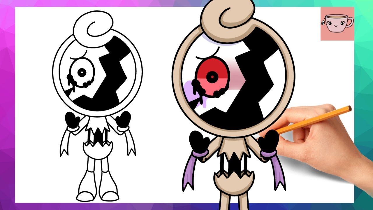 Как нарисовать Твистед Глистен из «Мира Дэнди» | Простой урок рисования