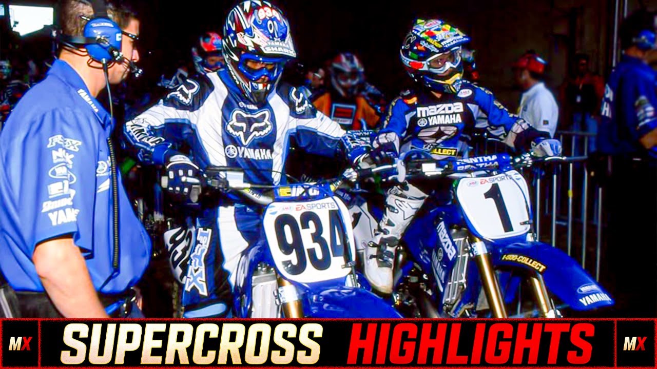 JEREMY MCGRATH VS DAVID VUILLEMIN - 2000 SUPERCROSS