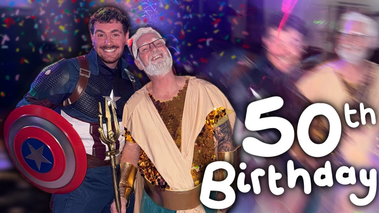 my Dad's 50th Birthday Fancy Dress Party!! *vlog*