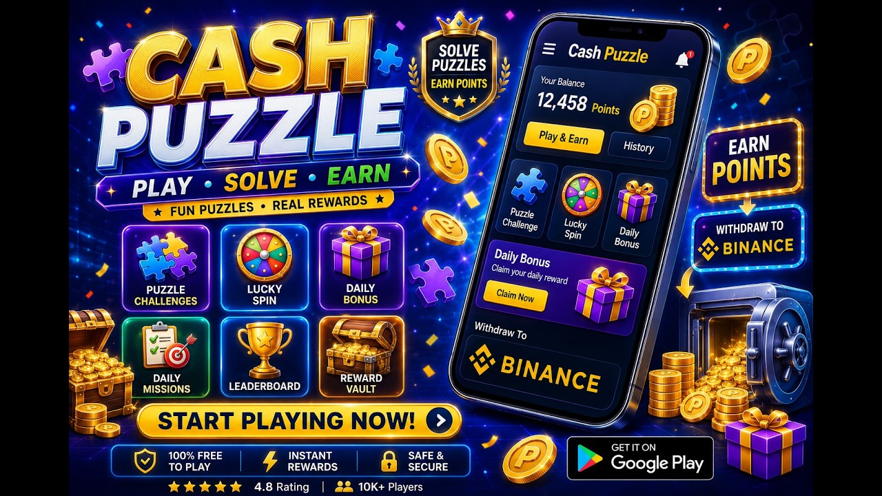Cash Puzzle 🧩 Play, Solve & Earn Rewards Every Day