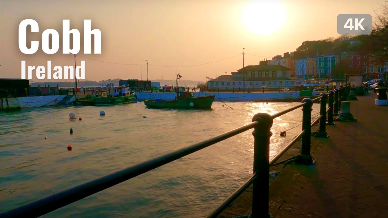 【4K】Beautiful Beach town in Ireland 2022 | Cobh, Cork County | 4K Walking tour
