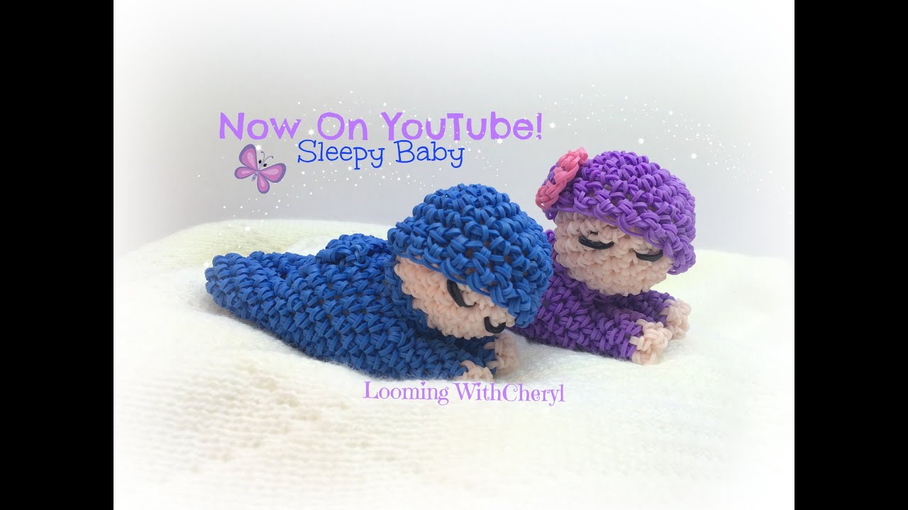 Rainbow Loom Sleepy Baby Doll Loomigurumi Amigurumi Hook Only детка Лумигуруми