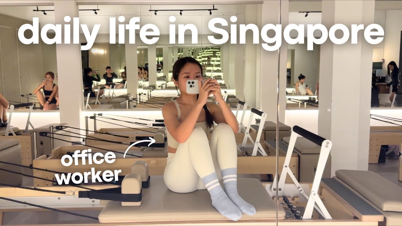 Life in Singapore 🇸🇬 Office Worker Trying Different Pilates Studios 👩🏻‍💻 VLOG