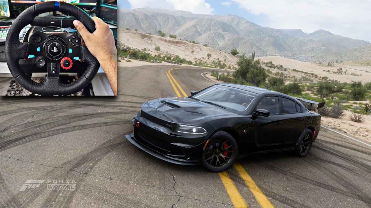 Dodge Charger SRT Hellcat 880HP Forza Horizon 5 Logitech G29 Gameplay