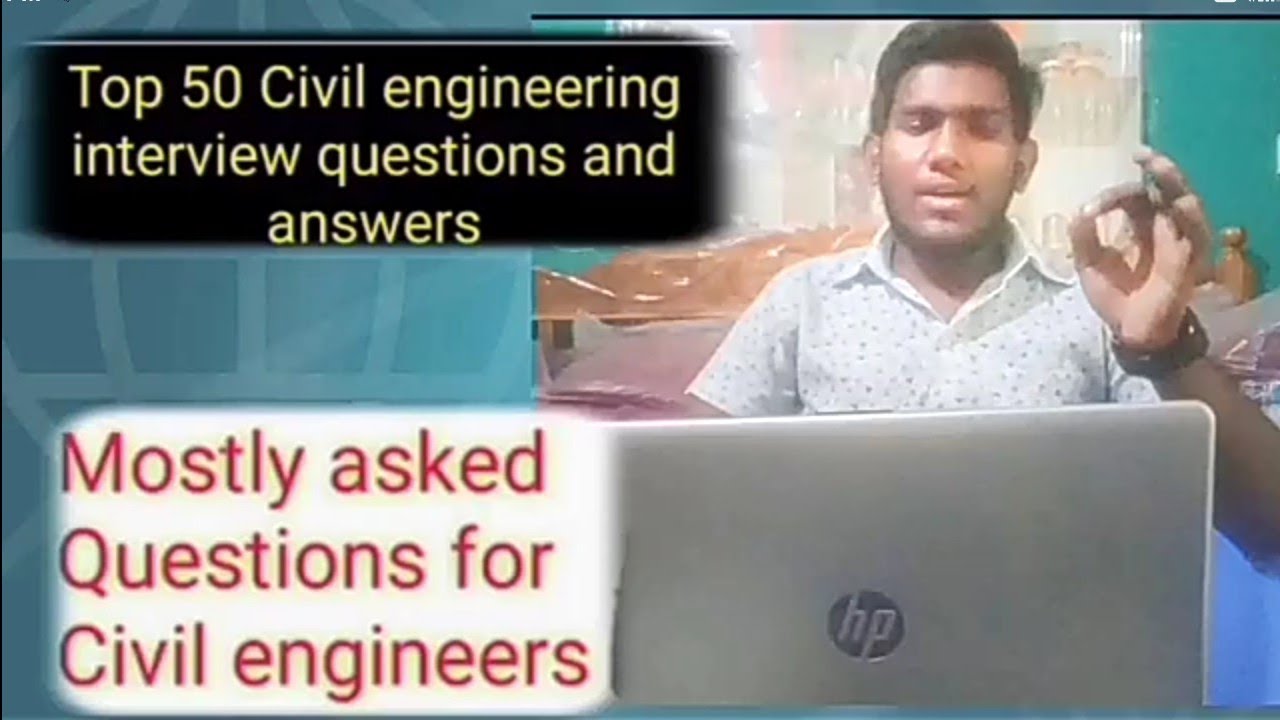 TOP-50 | CIVIL ENGINEERING INTERVIEW QUESTIONS ||@ S.R.KIRAN ||
