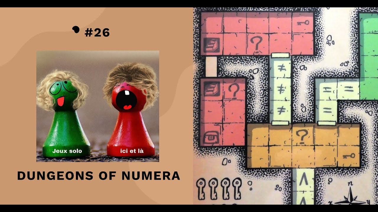 DUNGEONS OF NUMERA - #26 –  Jeu de dés - Jeu solo print and play