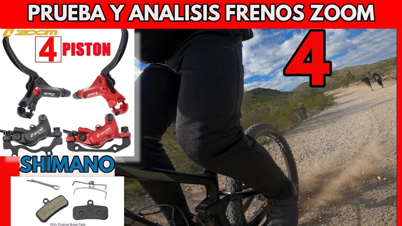 PASTILLAS SHIMANO EN FRENOS ZOOM 4 PISTONES? QUE TAN BIEN TRABAJAN? #MTB #ciclismo
