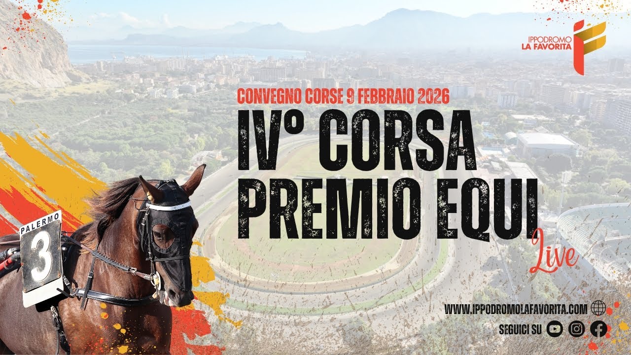 Live IV° Corsa del 9 Febbraio 2026 - 5 anni ed oltre - Metri 2000