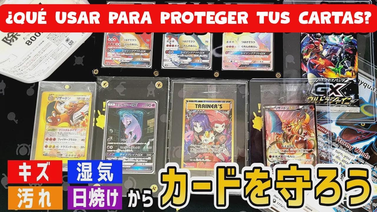 ¿Cómo proteger tus cartas de Pokémon? Descubre los mejores productos para cuidarlas.