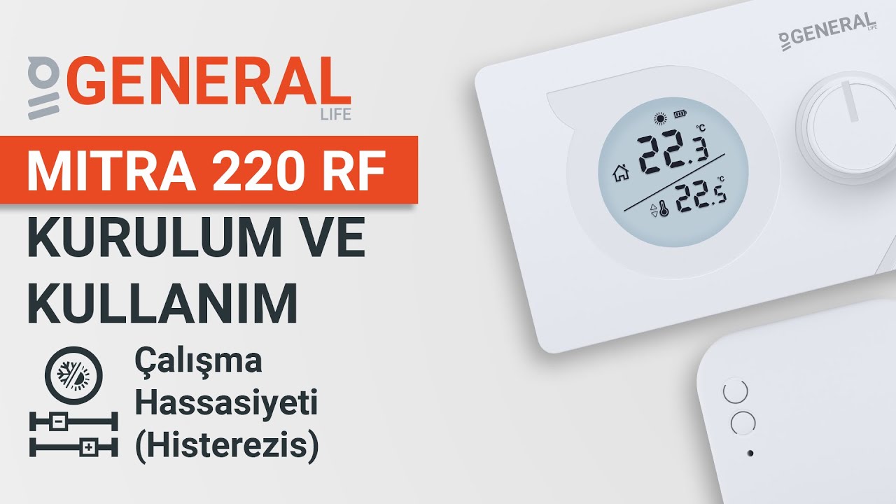 GENERAL MITRA 220 RF Kablosuz Oda Termostatı