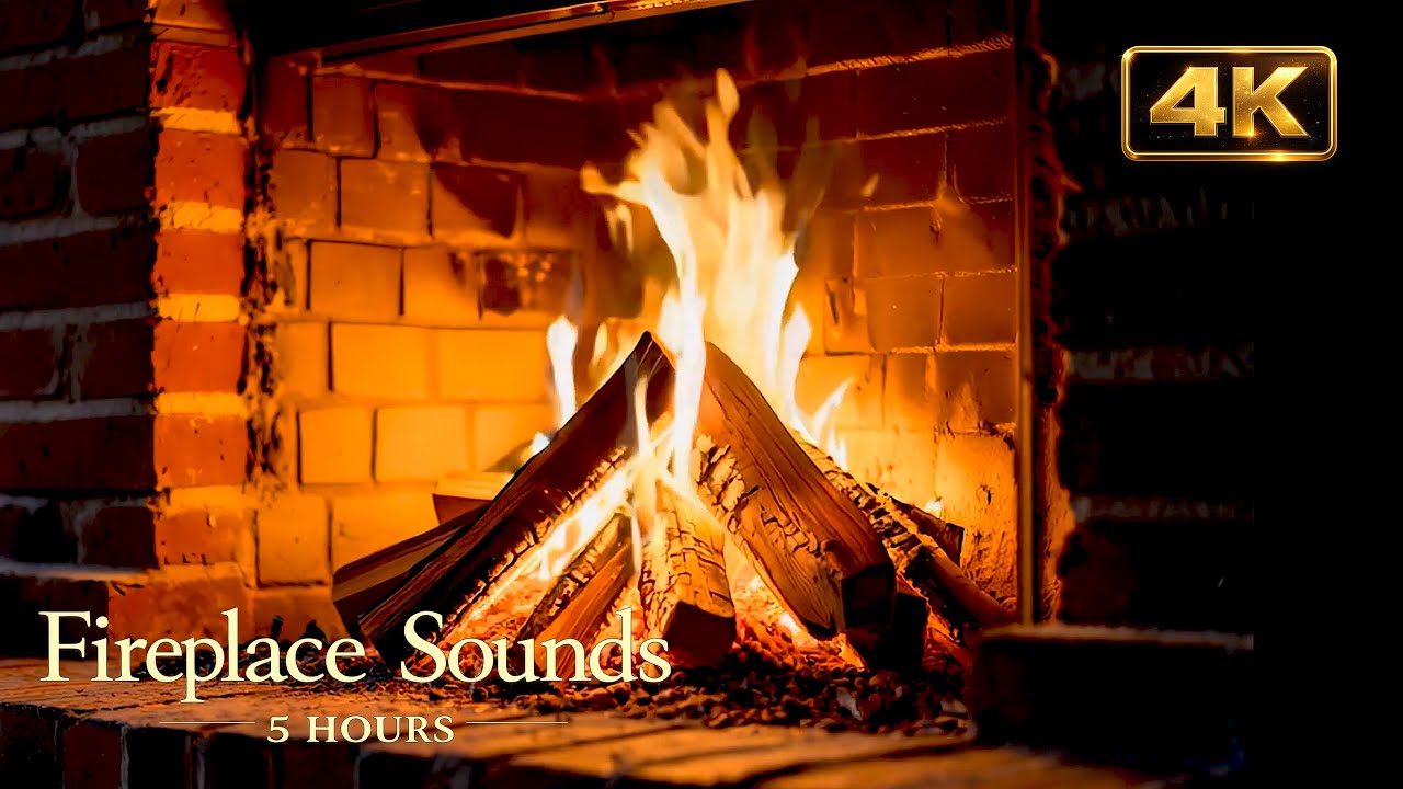 5 HOURS Crackling Fireplace Sounds with Soft Classical Piano  Mozart, Bach, Beethoven, Chopin  Relax
