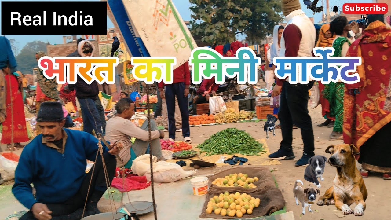 भारत में मिनी मार्केट Village video Uttar Pradesh UP Rural video Indian life is the mini market and.