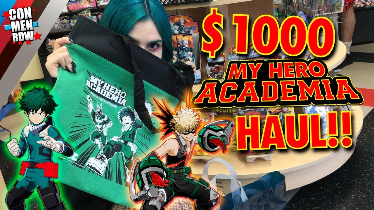 My Friend Spent $1000 at the MY HERO ACADEMIA Pop-Up Shop!!