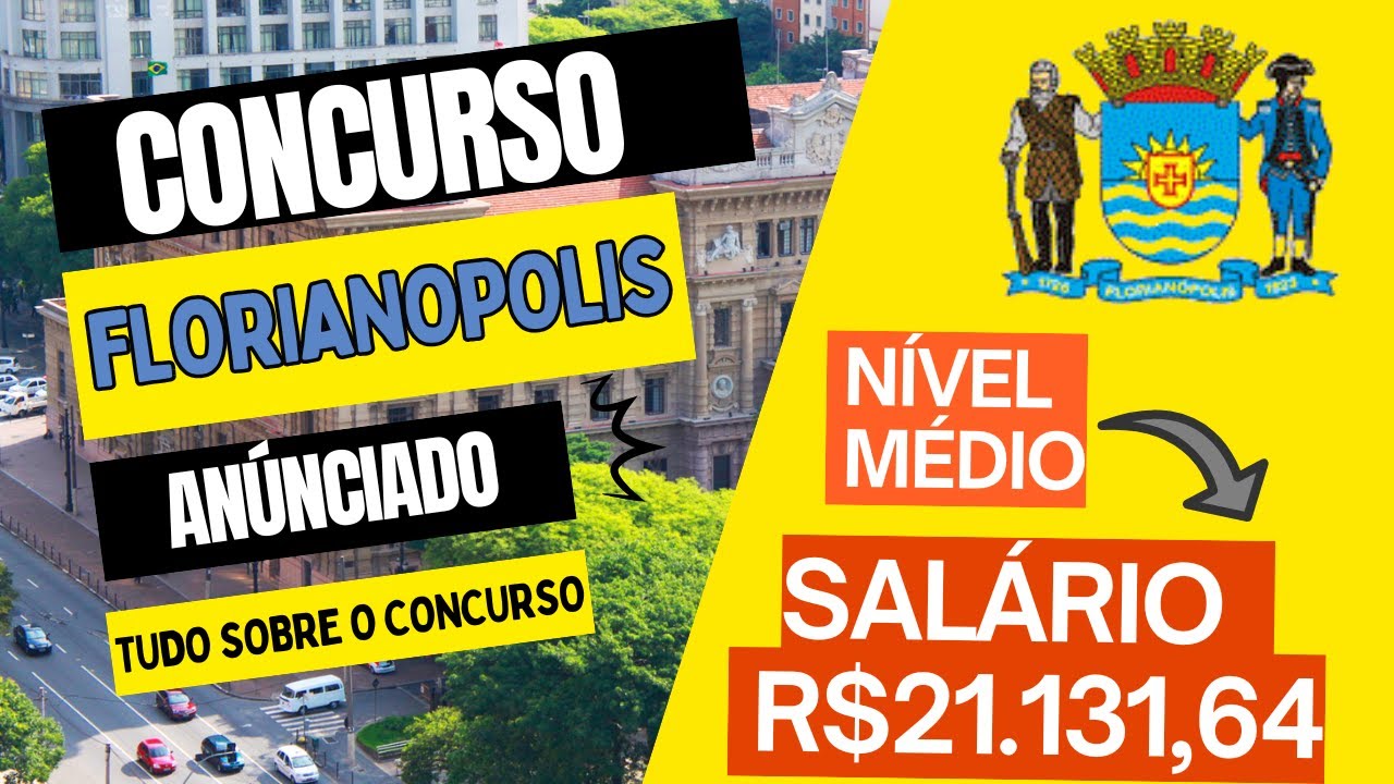 Concurso Prefeitura de Florianópolis 2026 | 46 Vagas + CR | Fundamental, Médio, Técnico e Superior