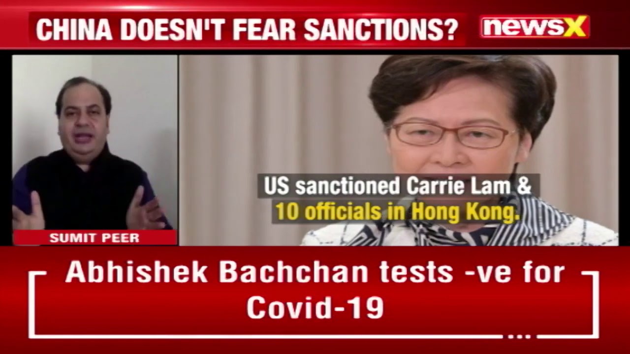 Sumit Peer, Debate :China's $100 joke on US Sanctions - Rattled or No Impact - NewsX