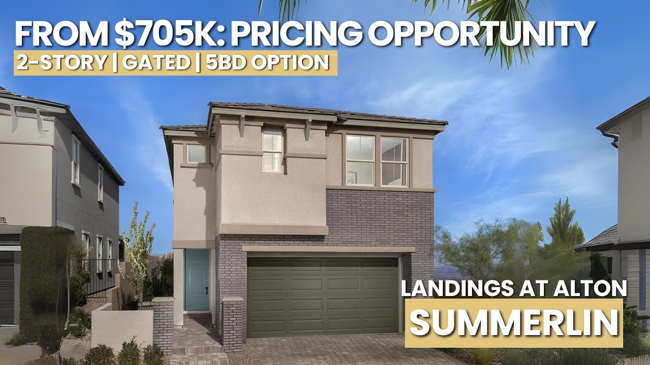 Summerlin Gated Home Tour | KB Alton Landings 2466 Model | 4&ndash;5BD, Pricing Opportunity Under $710K!