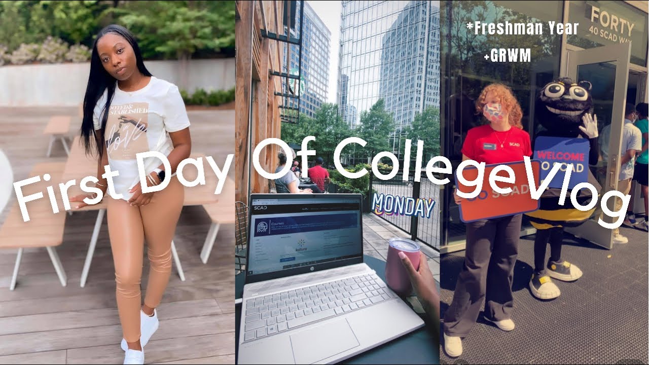 FIRST DAY OF COLLEGE VLOG + GRWM| Freshman year @ SCAD ATL