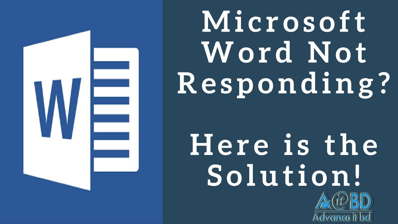 Microsoft Word Not Responding or Has Stopped Working? Here is the Solution! (100% Working)