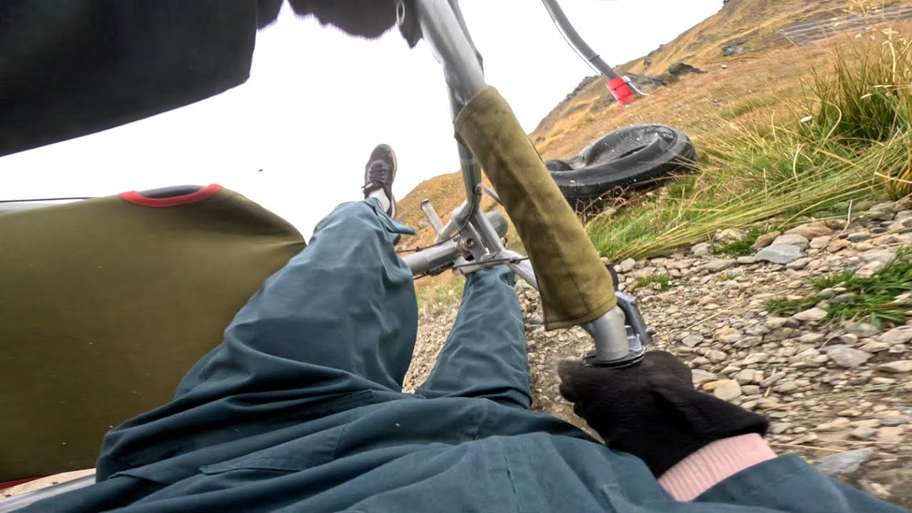 mountain carting but it goes wrong