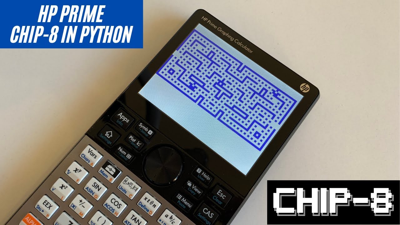 HP Prime CHIP-8 Emulator in Python and Games including Space Invaders and Pac-Man