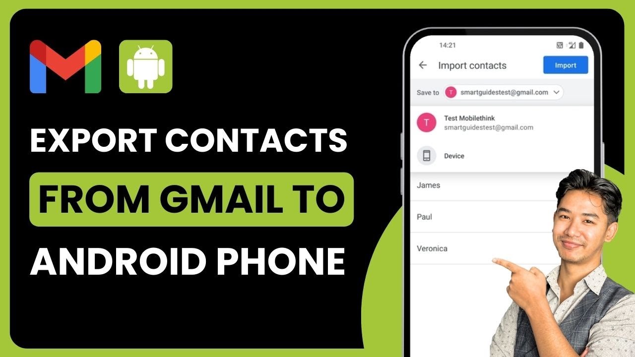How to Export Contacts From Gmail to Android !