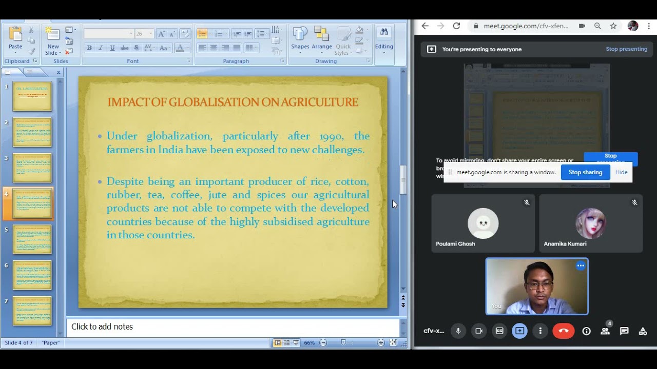 IMPACT OF GLOBALISATION ON INDIAN AGRICULTURE