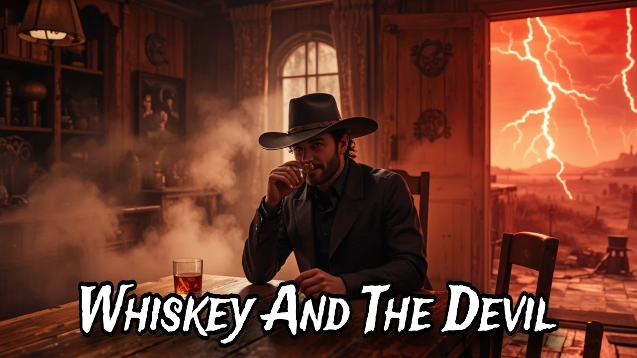 Whiskey and the Devil | Dark Outlaw Country Ballad | (Lyrical Music Video)