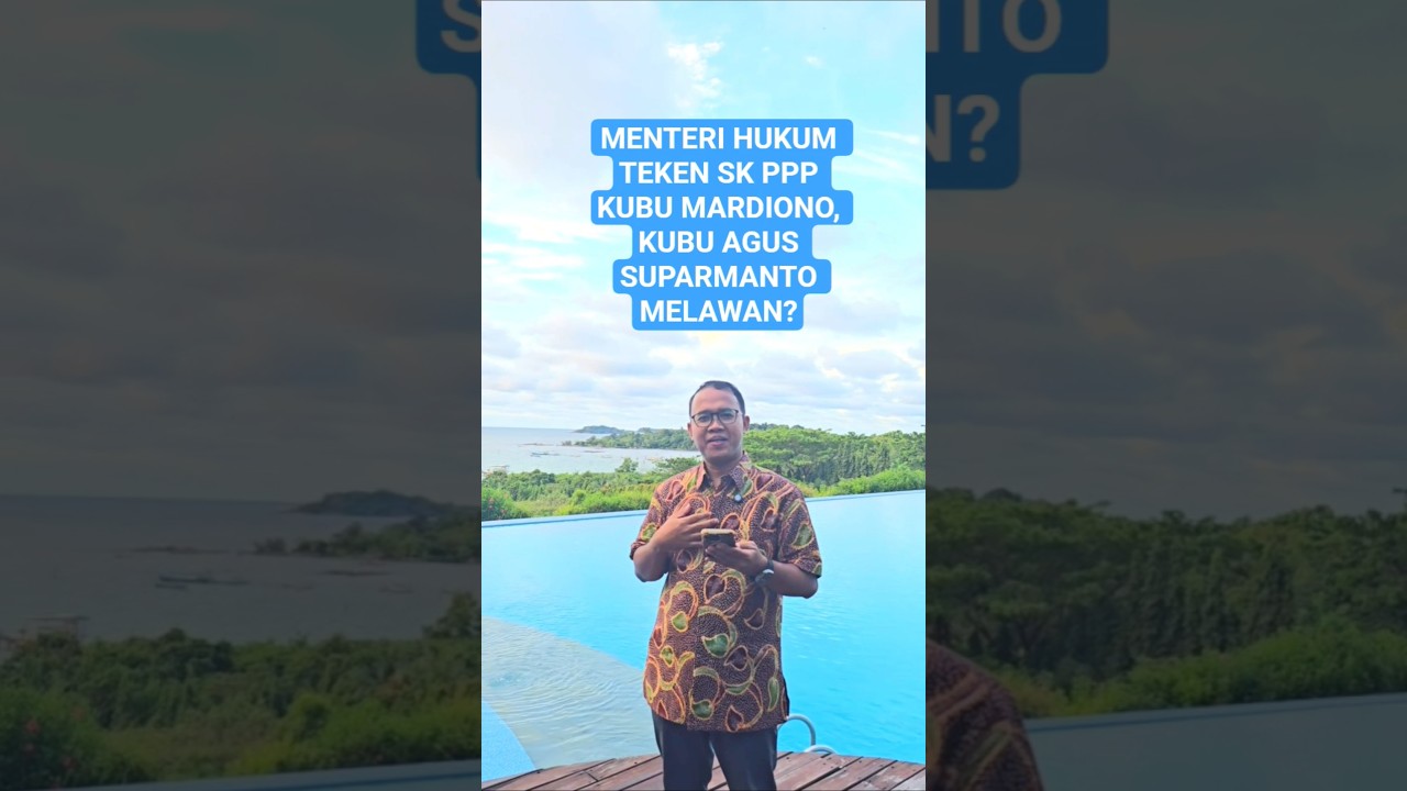 Menteri Hukum Teken SK Kepengurusan PPP Kubu Mardiono, Kubu Agus Suparmanto Melawan? #ppp #mardiono