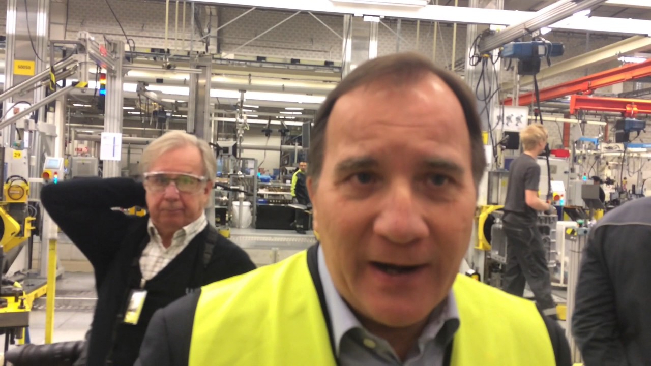 Stefan L&ouml;fven p&aring; Volvo i K&ouml;ping
