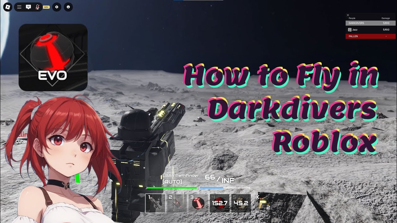 How to fly in Darkdivers Roblox - Flying Armor