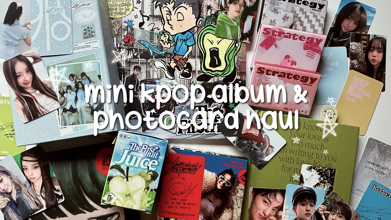 kpop album and photocard haul!! mark, chuu, & more